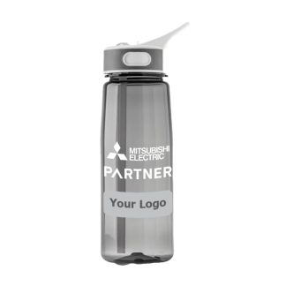 Aqua Tritan 800ml sports bottle in Grey
